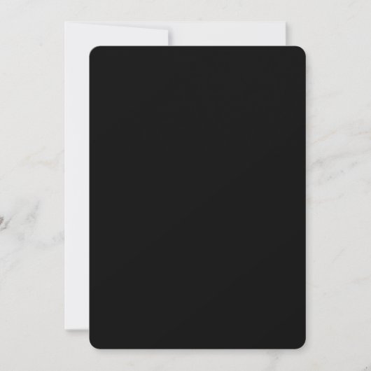 Create Your Own Black Custom Design Holiday Card Bedankkaart (Voorkant)