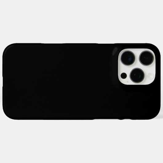 Create Your Own Black Custom Design Holiday Card Case-Mate iPhone Case (Achterkant (horizontaal))