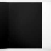 Create Your Own Black Custom Design Holiday Card Drieluik Programma (Binnenkant midden)