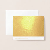Create Your Own Black Custom Design Holiday Card Folie Kaarten (Met envelop)
