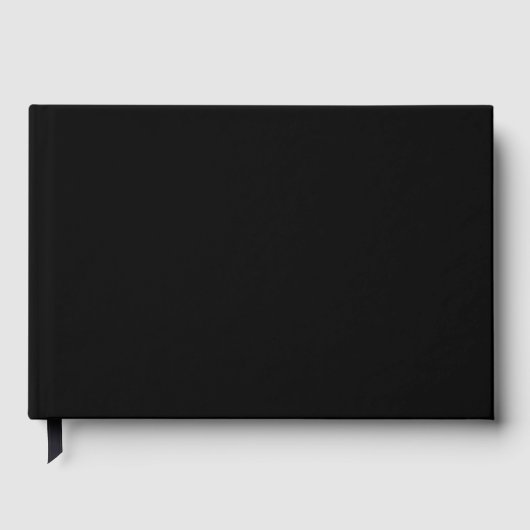 Create Your Own Black Custom Design Holiday Card Gastenboek (Voorkant)