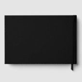 Create Your Own Black Custom Design Holiday Card Gastenboek (Achterkant)