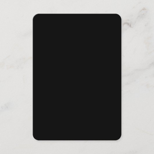 Create Your Own Black Custom Design Holiday Card Informatiekaartje (Voorkant)
