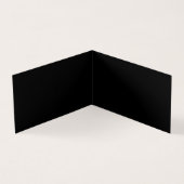 Create Your Own Black Custom Design Holiday Card Kaart (Binnen)