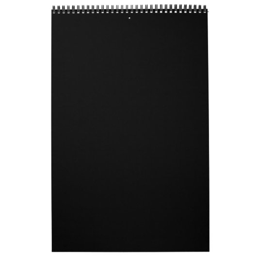 Create Your Own Black Custom Design Holiday Card Kalender (Hoes)