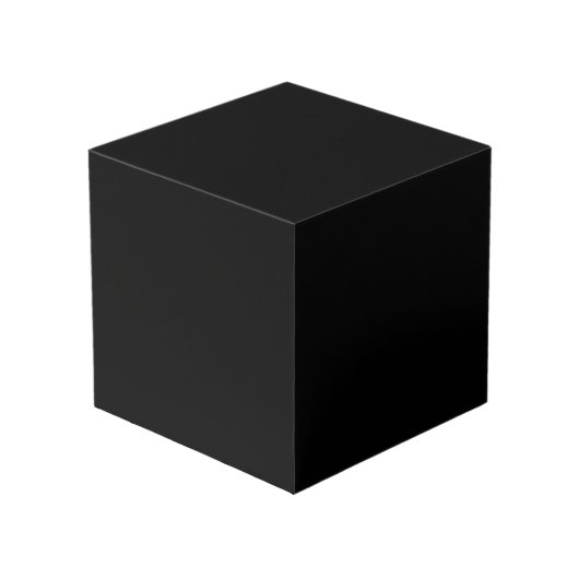 Create Your Own Black Custom Design Holiday Card Kubus (Voorkant hoekig)