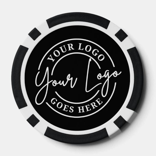 Create Your Own Black Logo Poker Chips (Achterkant)