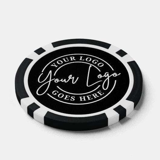 Create Your Own Black Logo Poker Chips (Enkel)
