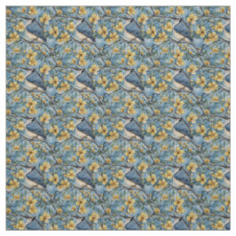Create Your Own Blue Jays Yellow Flowers Blue Stof