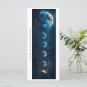 Create Your Own Blue Moons Bookmark Card (Staand voorkant)