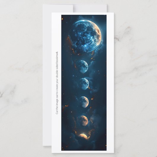Create Your Own Blue Moons Bookmark Card (Voorkant)