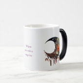 Create Your Own Boho 3D Floral Crescent Moon Magische Mok (Voorkant rechts)