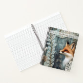 Create Your Own Botanical Red Fox Notitieboek (Binnen)