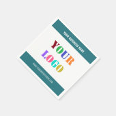 Create Your Own Branded Business Napkins Template Servet (Hoek)