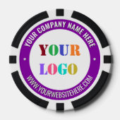 Create Your Own Branded Logo Poker Chips Template (Voorkant)