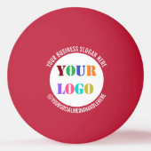 Create Your Own Branded Ping Pong Balls Example Pingpongbal (Achterkant)