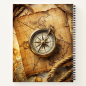 Create Your Own Brass Compass Rose Travel Notitieboek (Achterkant)