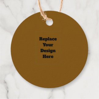 Create Your Own Brown Bedankjes Labels