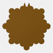 Create Your Own Brown Ornament Kaart (Achterkant)