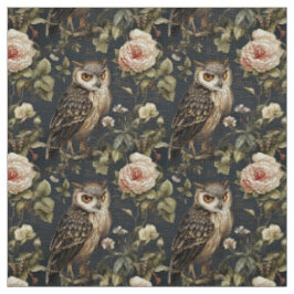 Create Your Own Brown Owl Pink Roses Stof