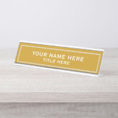 Create your own bureau naambordje (Voorkant)