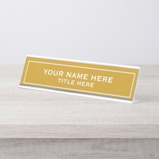 Create your own bureau naambordje (Voorkant)