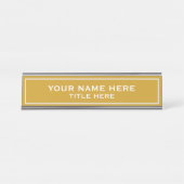 Create your own bureau naambordje (Voorkant)