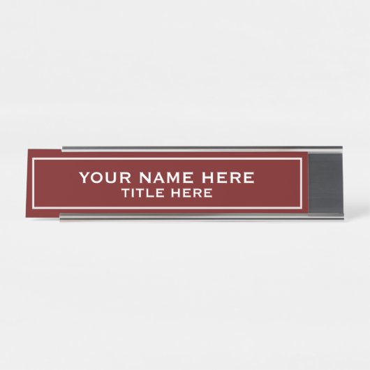 Create your own bureau naambordje (Voorkant)