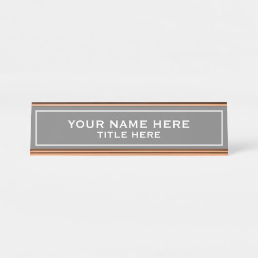 Create your own bureau naambordje (Voorkant)