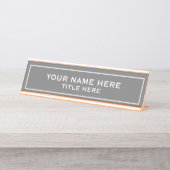 Create your own bureau naambordje (Voorkant)