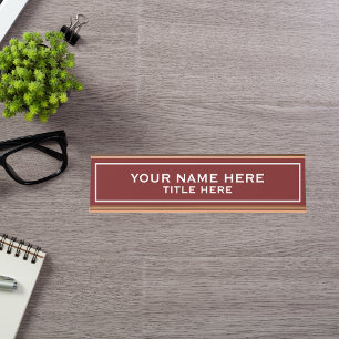 Create your own bureau naambordje