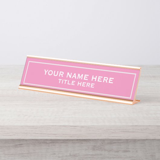 Create your own bureau naambordje (Voorkant)