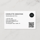 Create your own Business Card | QR code Visitekaartje (Achterkant)