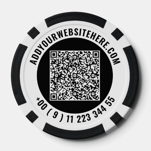 Create Your Own Business Logo Poker Chips Template (Achterkant)