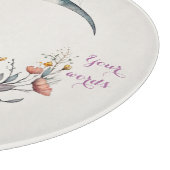 Create Your Own Buttercups Floral Crescent Moon Snijplank (Hoek)