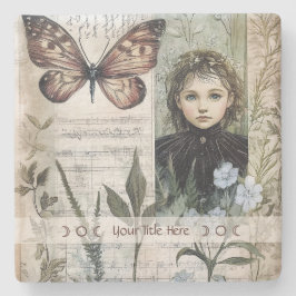 Create Your Own Butterfly Hedge Witch Botanical Stenen Onderzetter