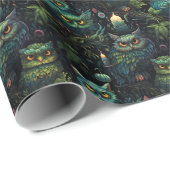 Create Your Own Candle Lit Goblin Owls Nest Cadeaupapier (Rol Hoek)