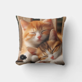 Create your own cat or dog monogrammed photo kussen