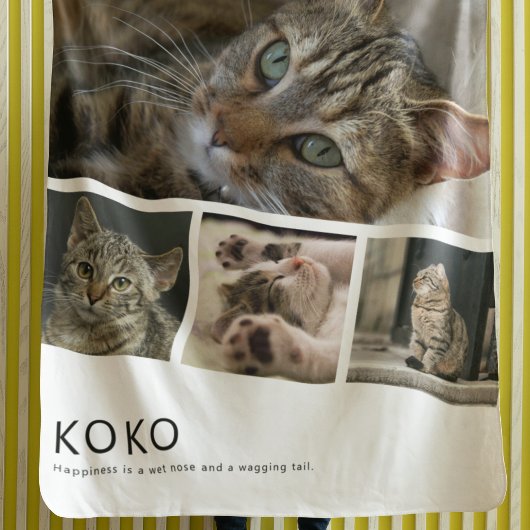 Create Your Own Cat Photo Fleece Deken