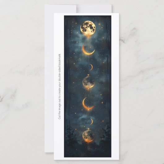 Create Your Own Changing Moons Bookmark Card (Voorkant)