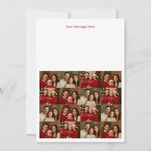 create your own Christmas Family Card (Achterkant)