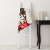 Create Your Own Christmas Photo Collage Sherpa Deken (In situ)