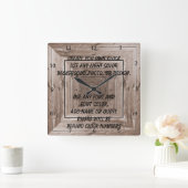 CREATE YOUR OWN CLOCK VIERKANTE KLOK (Huis)