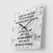 CREATE YOUR OWN CLOCK VIERKANTE KLOK (Hoek)