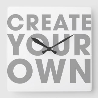 Create Your Own Clock Vierkante Klok