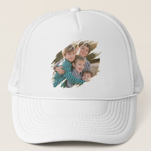 Create Your Own Cool Custom Photo Trucker Hat Cap Trucker Pet (Voorkant)