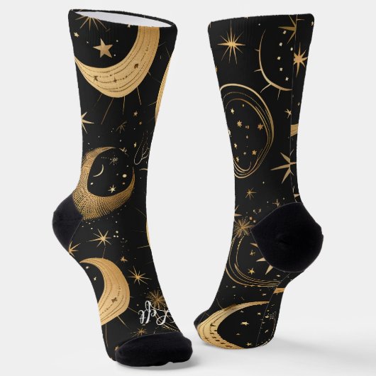 Create Your Own Crescent Moon Celestial Sokken (Gebogen)