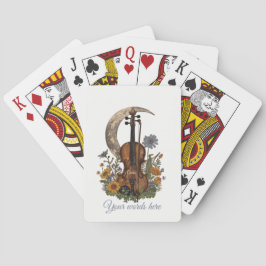 Create Your Own Crescent Moon Seranade on Violin Pokerkaarten
