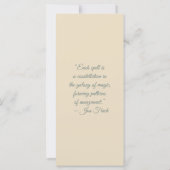 Create Your Own Curious Hedgehog Bookmark Card (Achterkant)