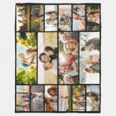 Create Your Own Custom 16 Photo Collage Fleece Deken (Voorkant)